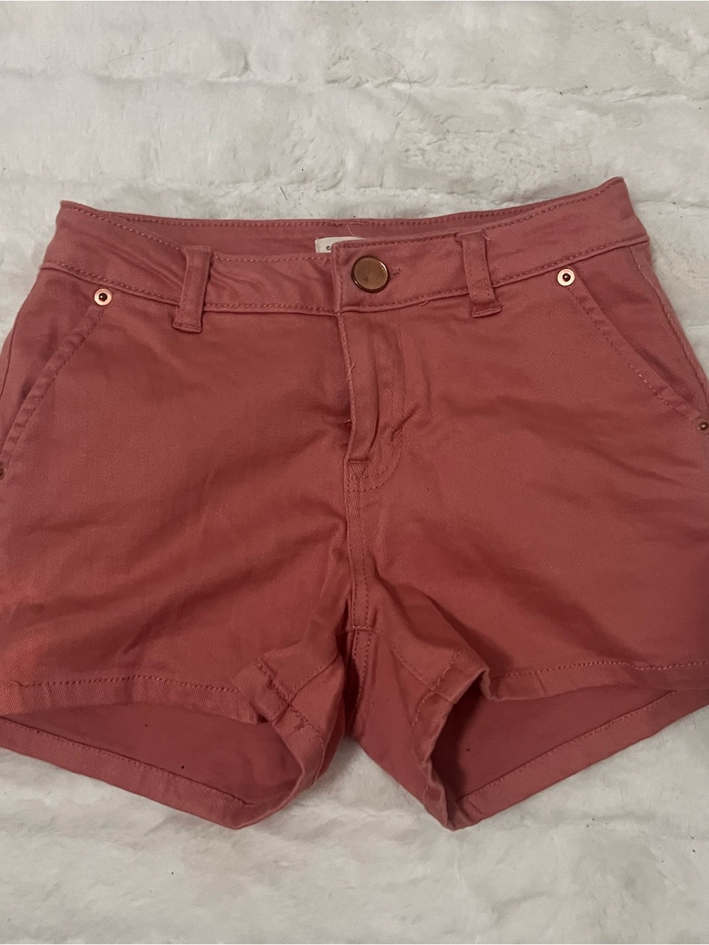 Copper Key Rose-Mauve Denim Shorts